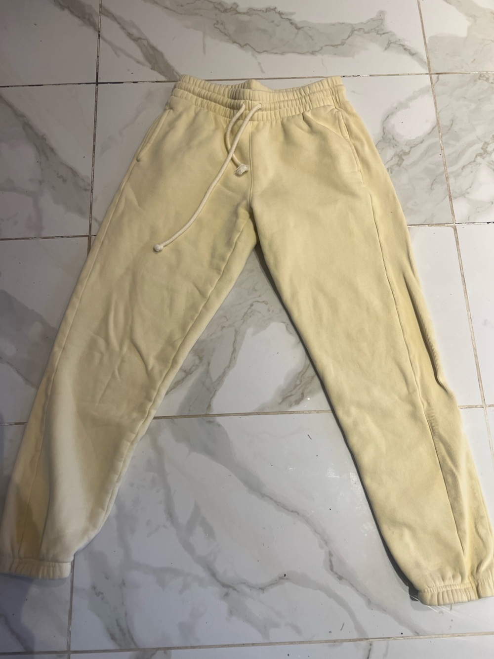 TNA Cream Drawstring Joggers